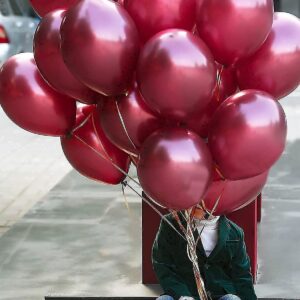 Graduation Decorations Maroon Gold 2024 Burgundy Gold Balloons/Burgundy Gold Birthday Decorations/30Pcs Burgundy White Gold Balloons 2024 Burgundy Graduation Party Decorations/Wedding