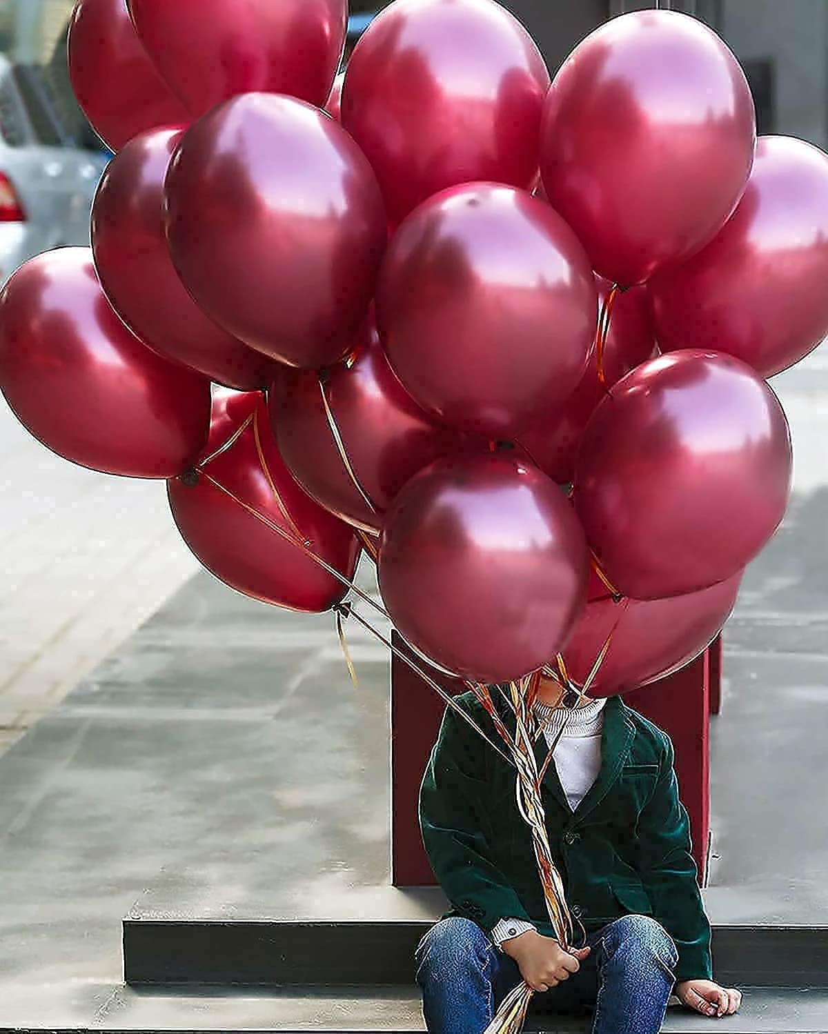 Graduation Decorations Maroon Gold 2024 Burgundy Gold Balloons/Burgundy Gold Birthday Decorations/30Pcs Burgundy White Gold Balloons 2024 Burgundy Graduation Party Decorations/Wedding