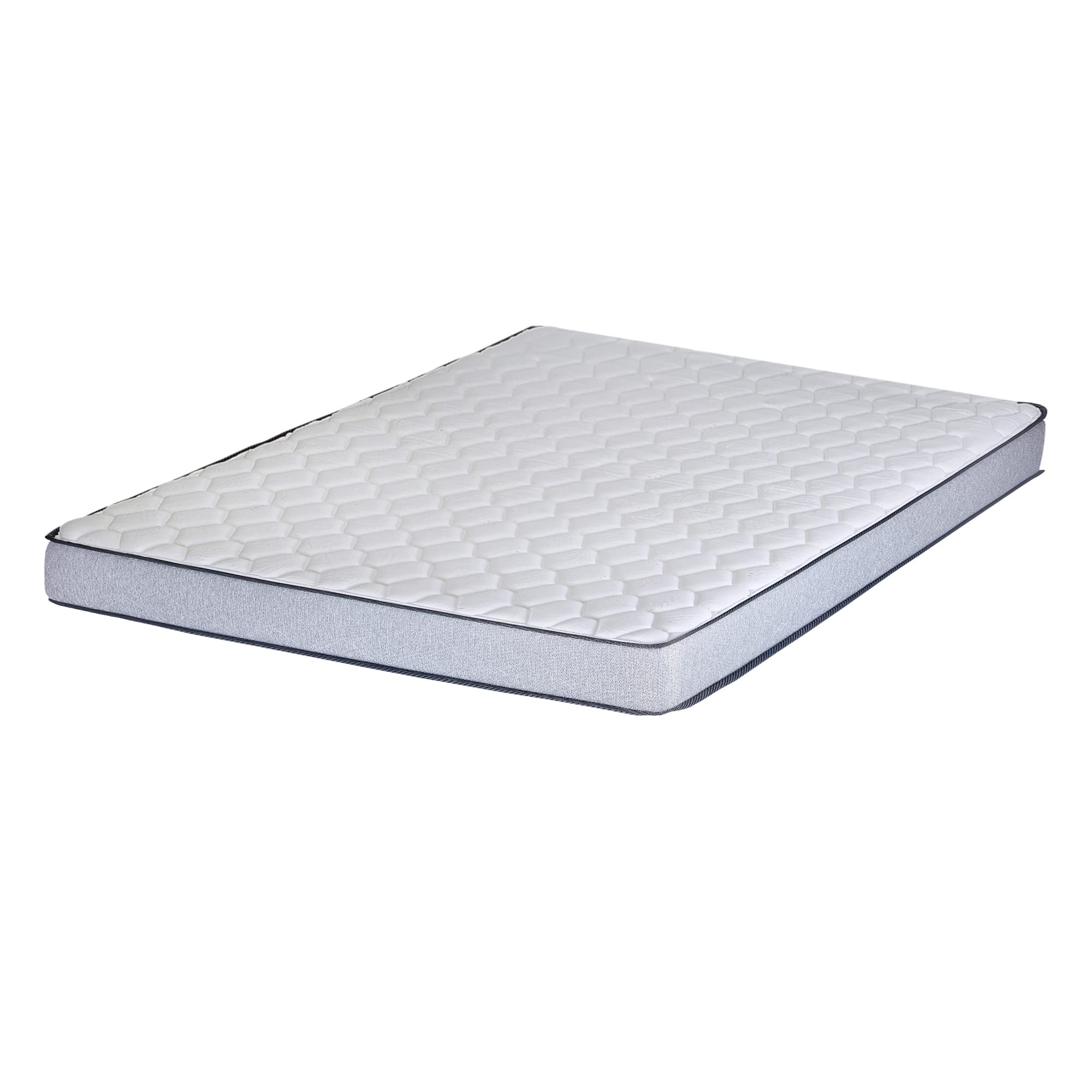 Treaton, Foam Mattress 5-Inch Medium Firm Tight top High Density Foam Mattress, Full XL, Gray