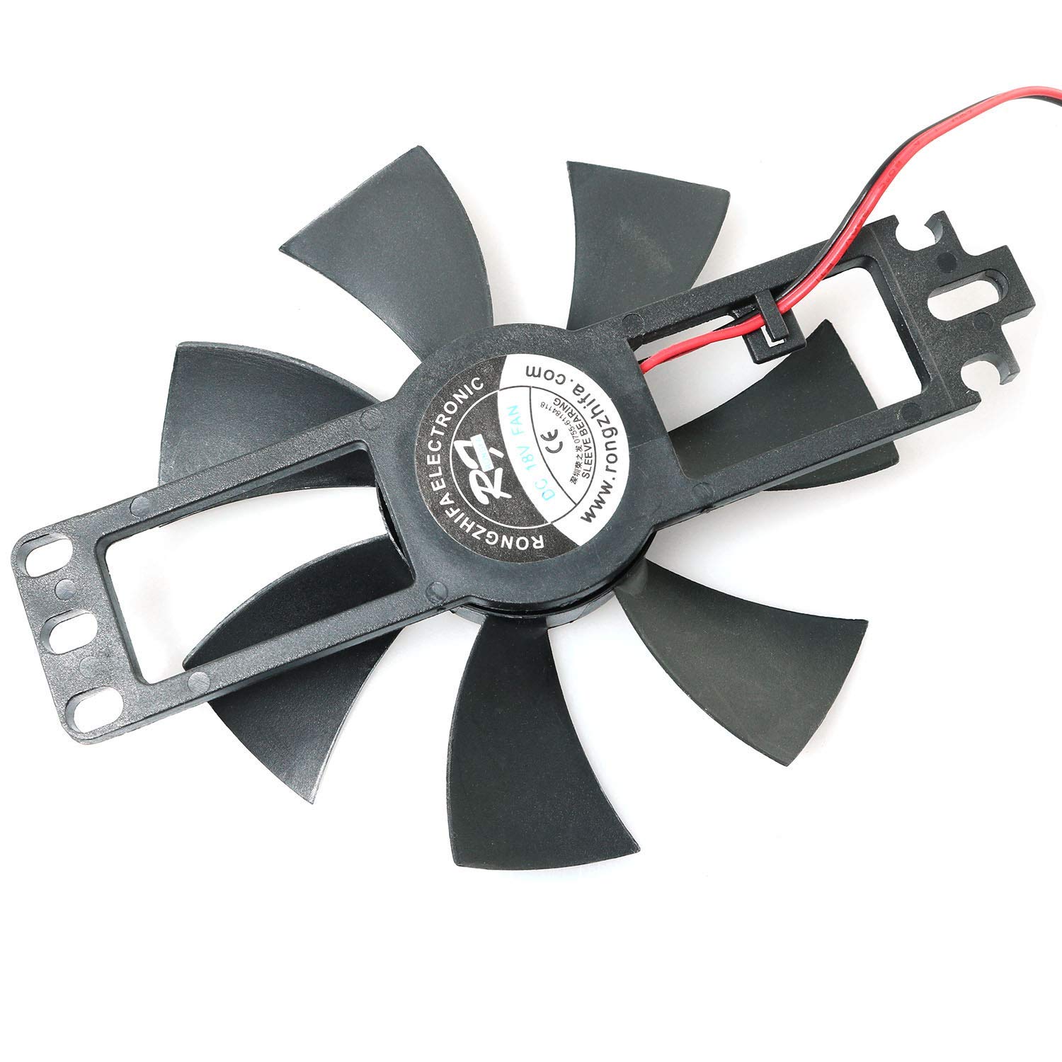 SQXBK Cooling Fan 2PCS Black DC 18V Plastic Brushless Fan for Induction Cooker