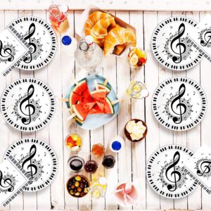 Musical Notes Party Supplies and Decorations,Include Musical Social Media Plates,Napkins,Music Notes Tablecloth,for Kids Music Theme Birthday Party Bridal Wedding Baby Shower Decor(16 Guests )