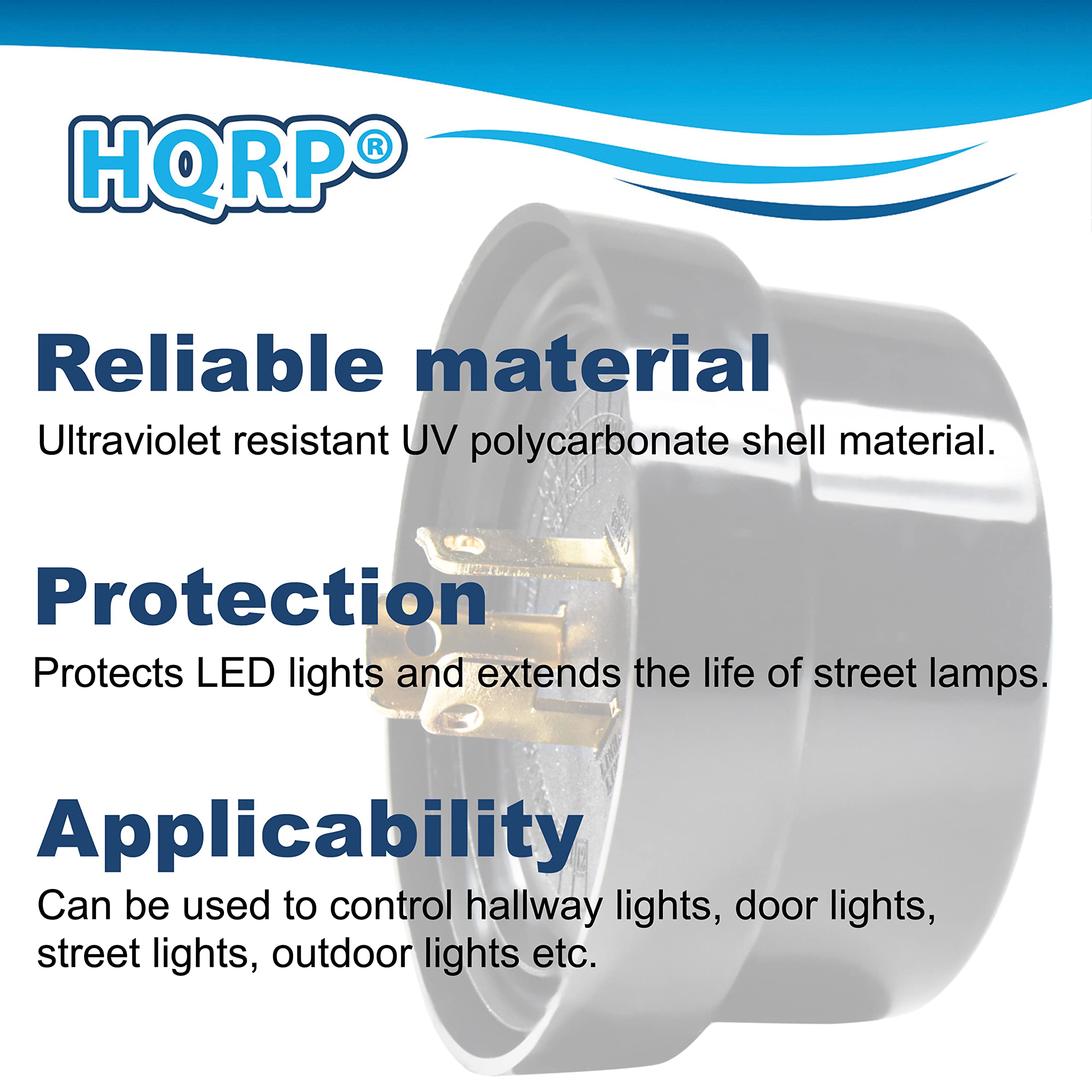 HQRP 4-Pack Photocell Sensor Shorting Cap Outdoor Light Photoelectric Switch Short Circuit Cap Twist Lock Plug for Led Garage Light, Outdoor Pole Light, Landscape Lightening etc.