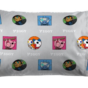 Jay Franco Piggy Join Us Twin Size Sheet Set - 3 Piece Set Super Soft and Cozy Kid’s Bedding - Fade Resistant Microfiber Sheets (Official Piggy Product)