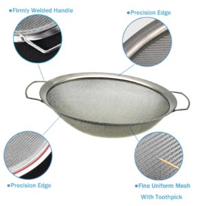 YUEBM Stainless Steel 60 Mesh Paint Strainer Fits Nicely Over a 5 Gallon Bucket and Filters Out Particulates From Almost Any Liquid, Easy to Use and Clean (1PCS)