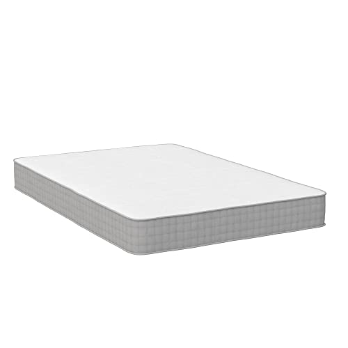 Signature Sleep Dream On 8 Inch Flippable Pocket Mattress Full Size - Medium-Firm Bed Mattress, GreenGuard Gold Certified - Ready to Ship, Rolled & Compressed White