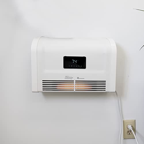 Mr. Heater 1500W Wall Mount Smart Home Electric Heater, White, Medium