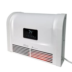 mr. heater 1500w wall mount smart home electric heater, white, medium