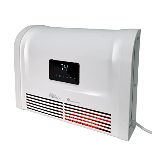 Mr. Heater 1500W Wall Mount Smart Home Electric Heater, White, Medium