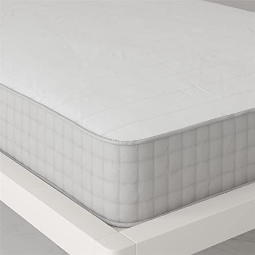 Signature Sleep Dream On 8 Inch Flippable Pocket Mattress Full Size - Medium-Firm Bed Mattress, GreenGuard Gold Certified - Ready to Ship, Rolled & Compressed White