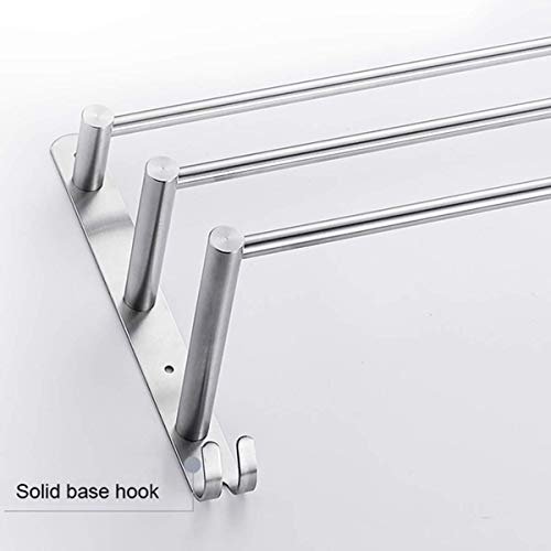 LUOFDCLDDD Towel Shelf Towel Rack Sustowel Storage Holder Smooth Rounded Corner Wall Mounted Bath Towel Rail Bar for Bathroom Kitchen/50Cm