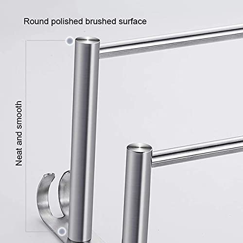 LUOFDCLDDD Towel Shelf Towel Rack Sustowel Storage Holder Smooth Rounded Corner Wall Mounted Bath Towel Rail Bar for Bathroom Kitchen/50Cm