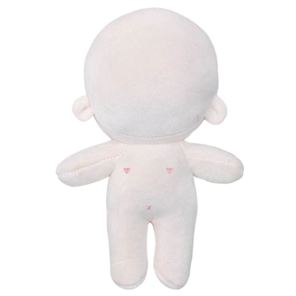 niannyyhouse 7.8in（20CM） Plush Doll with Embroidery Humanoid Stuffed Toys Dress Up Normal Body Glossy Wearable Clothing (20CM, A-1)