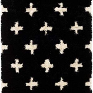 Mark&Day Area Rugs, 8x10 Kapeleind Modern Black Area Rug, Black White Beige Carpet for Living Room, Bedroom or Kitchen (8' x 10')