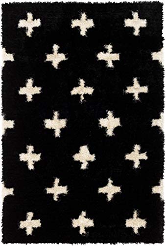 Mark&Day Area Rugs, 8x10 Kapeleind Modern Black Area Rug, Black White Beige Carpet for Living Room, Bedroom or Kitchen (8' x 10')