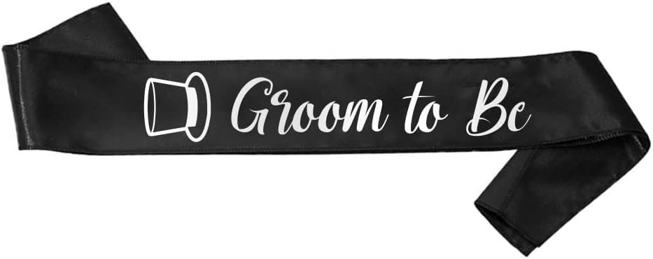 Bride to Be & Groom to Be Sash Set - Bachelorette Party Supplies Engagement Party Favors | Bridal Shower Sashes Bachelor Decorations Just Married Gift Engaged Decor Accessories Wedding Gifts