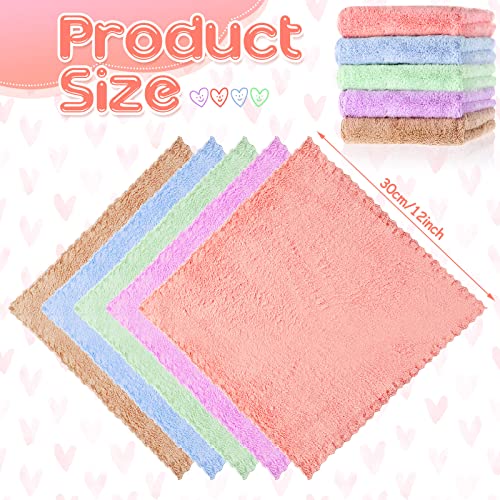 10 Pieces Guinea Pigs Blankets Hamster Fleece Cage Liners Soft Guinea Pig Accessories Small Animal Pet Blanket Sleep Bedding Mats Pet Supplies for Dog Puppy Cat (Mixed Colors, 11.8 x 11.8 Inch)