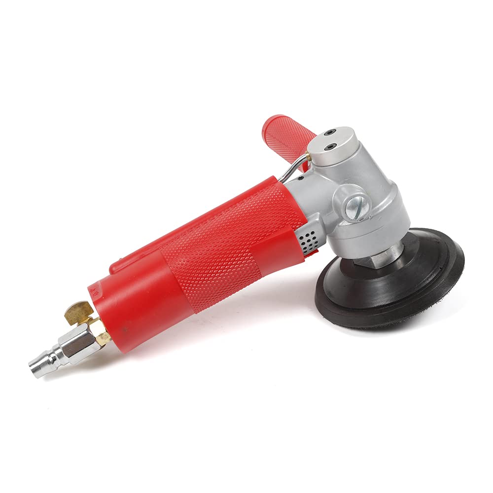 Pneumatic Polisher 4" Air Wet Polisher Grinder Sander, Concrete Stone Polisher Marble Granite Polisher Polishing Kit M16 (4300 Rpm)