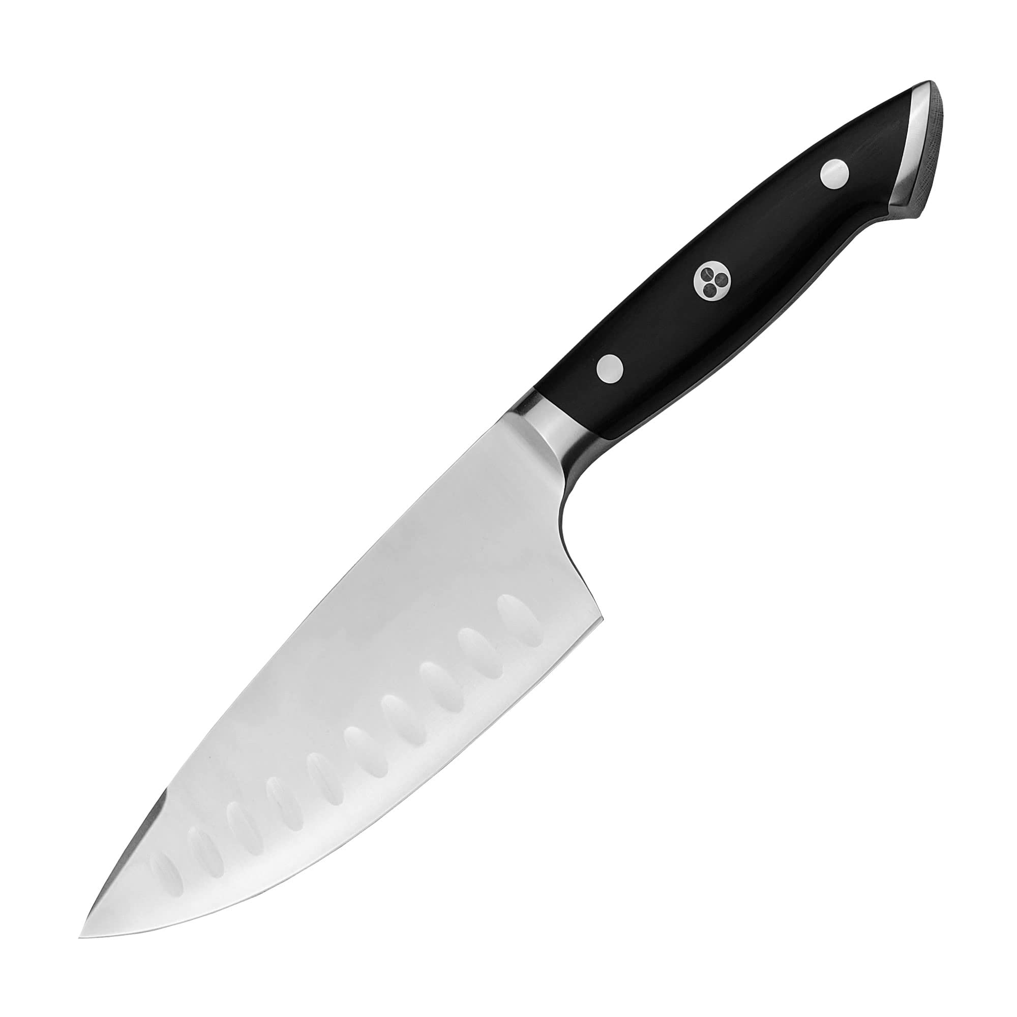 Ergo Chef 6-In Chef’s Knife Pro Series 2.0 Forged High Carbon 7Cr17Mov Stainless Steel – Ergonomic Black Pakkawood Handle