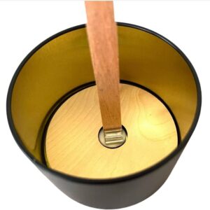 Wick Centering Tool for Single Wick Candle, 1-Wick Stabilizer, Wooden and Cotton Wick Holder,Wick Stabilizer for Candle Making (2.75")