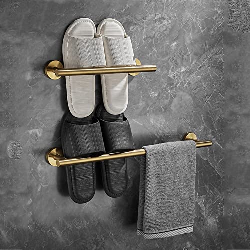 Towel Shelf Multi-Function Towel Rack Wall Mounted Bath Towel Rail Barwith Storage Shelf Stainless Steel Towel Holder for Bathroom Kitchen (Size : 15.7inch(40cm))