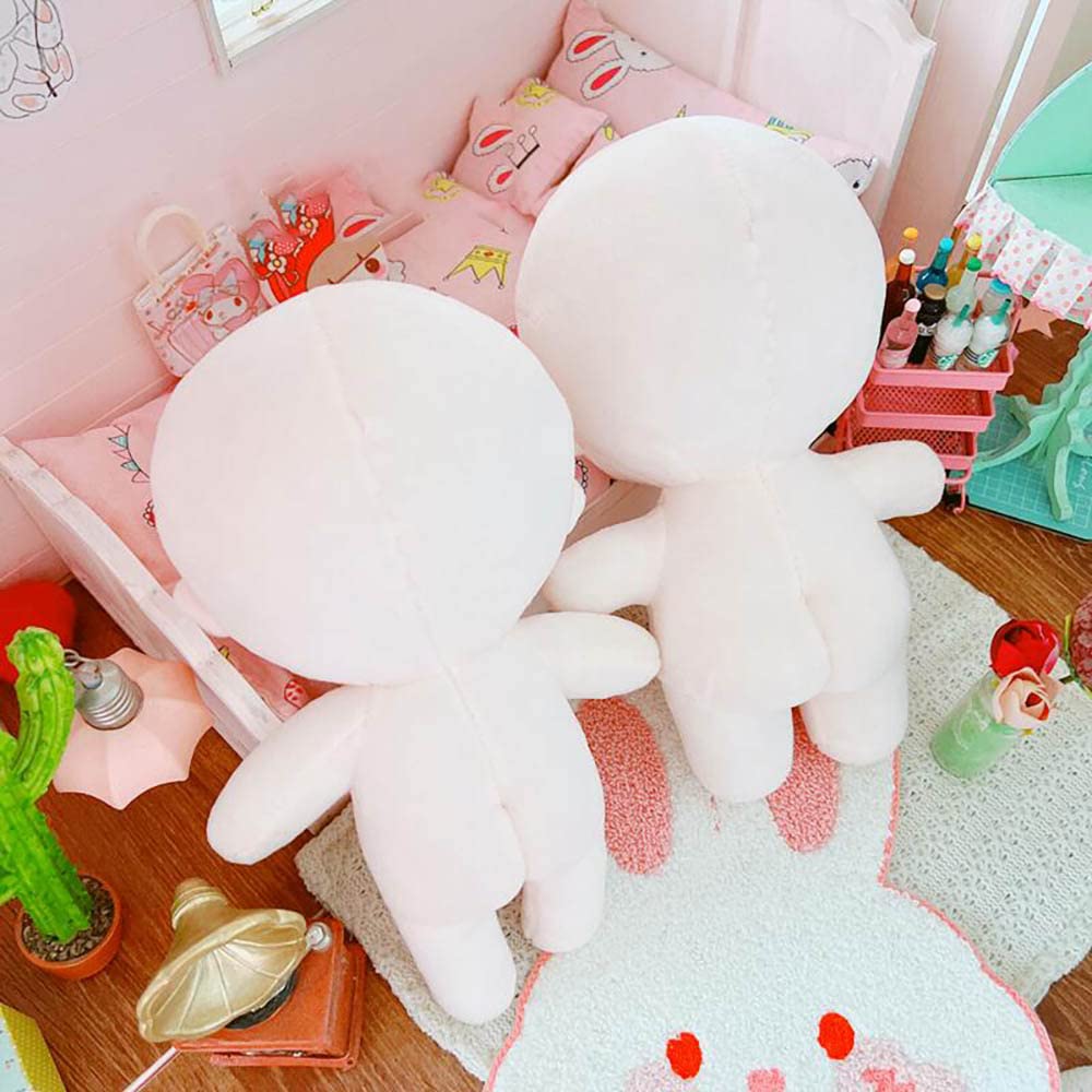 niannyyhouse 7.8in（20CM） Plush Doll with Embroidery Humanoid Stuffed Toys Dress Up Normal Body Glossy Wearable Clothing (20CM, A-1)