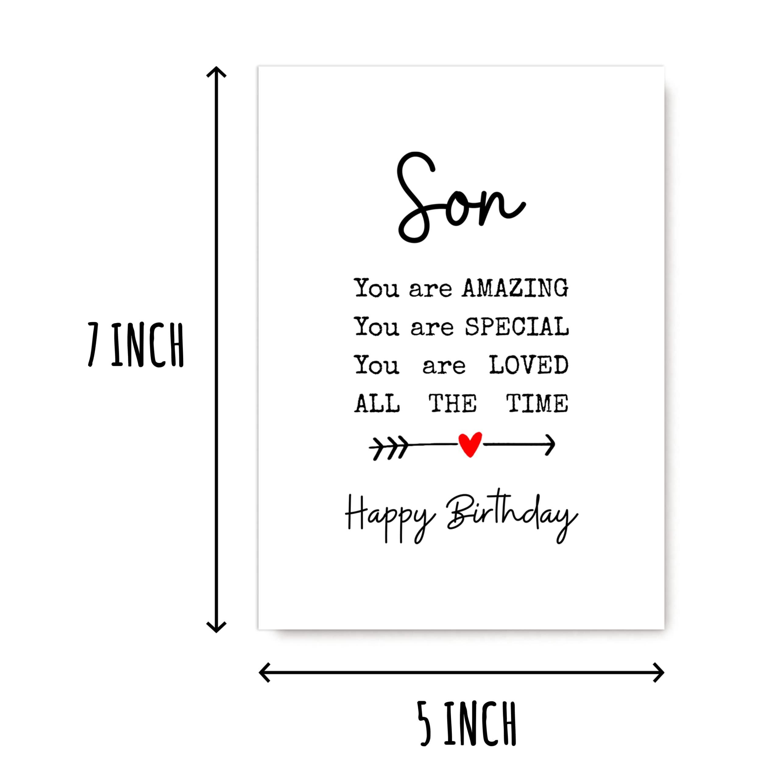 Son Birthday Card Poem Card For Son - You Are Amazing - Birthday Card For Son - Card For Son - Birthday Card Son