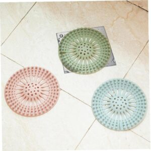 3pcs Shower Drain Cover Hair Catcher Silicone Filter Tub Drain Stopper Bathtub Sink Filter for Home Kitchen Bathroom