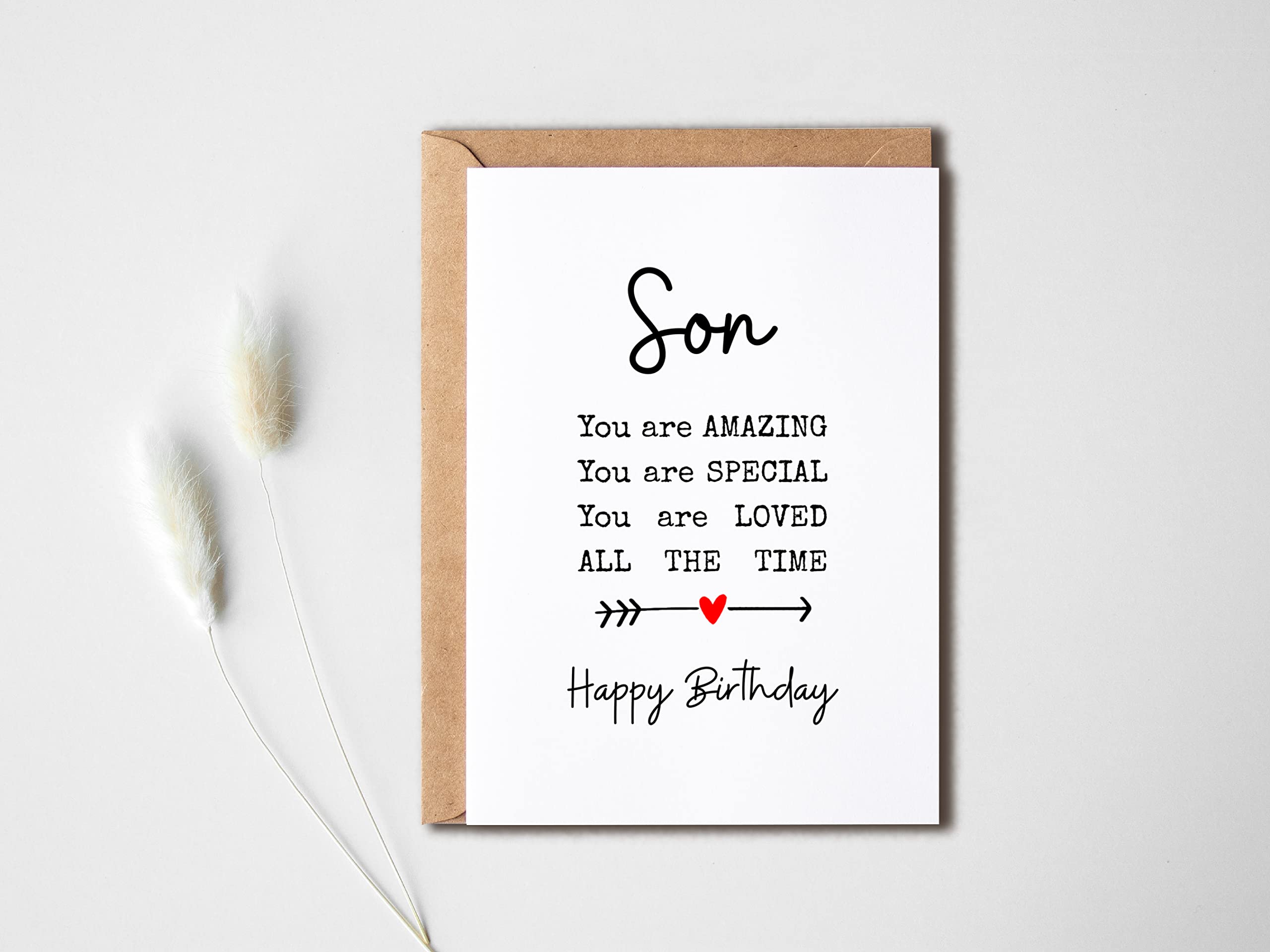 Son Birthday Card Poem Card For Son - You Are Amazing - Birthday Card For Son - Card For Son - Birthday Card Son