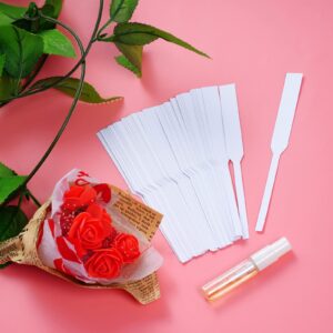 600Pcs Perfume Test Strips Paper Perfume Testing Strips Disposable Perfume Test Paper White Perfume Test Strips Essential Oils Test Card for Perfume Fragrances Scents Testing (600)