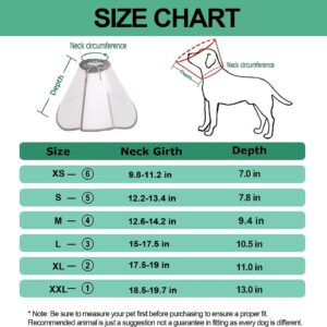 Supet Dog Cone Collar for Large Dogs, E Collar Cone for Dogs After Surgery, Adjustable Dog Head Cone to Stop Licking, Comfortable Pet Recovery Collar, Elizabethan Collar, Dog Surgery Cone (XL)