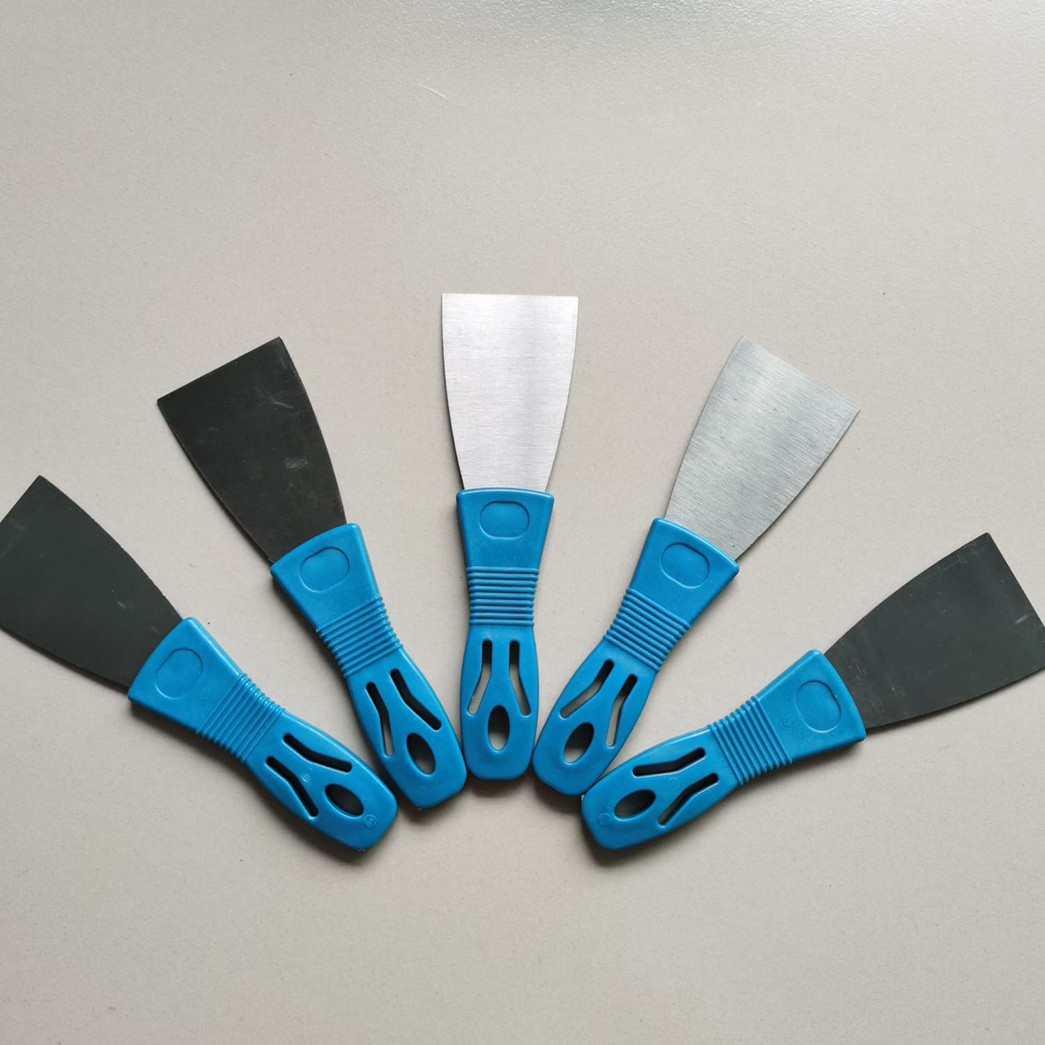 Putty Knife Scrapers, Spackle Knife, Metal Scraper Tool for Drywall Finishing, Plaster Scraping, Decals, and Wallpaper (8 Pack, 2”