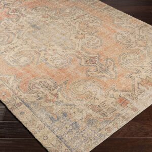 Mark&Day Area Rugs, 5x7 Jukwerd Traditional Cream Area Rug, Cream Orange Grey Carpet for Living Room, Bedroom or Kitchen (5' x 7'6")