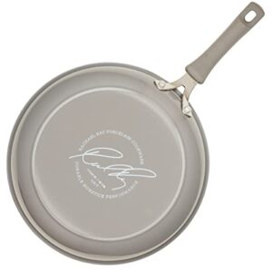 Rachael Ray Cook + Create Nonstick Frying Pans/Skillet Set, 9.5 Inch and 11.75 Inch, Gray