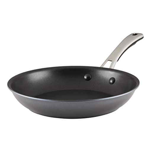 Rachael Ray Cook + Create Hard Anodized Nonstick Frying Pan/Skillet, 10 Inch - Black