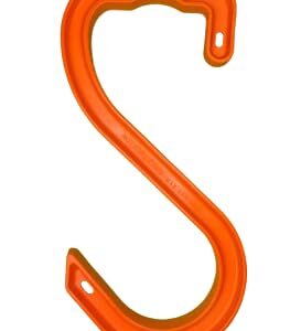 HIGH 5 Hook Single - Heavy Duty, Industrial Safety Hook for Hanging Cables, Cords, Hoses and Welding Leads. 250 lb Capacity (Box of 20)