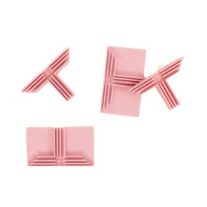 craftelier - set of 4 t-shape cartonboard edge bands | suitable for 1.5 mm, 2 mm and 3 mm thicknesses | specially designed to create dividers and corners in boxes | pink color