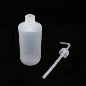 HuoHuo Plastic Wash Bottle 2 PCS LDPE Squeeze Bottles Economical Plastic Squeeze Bottle, for Chemistry,Medical, Tattoo,science lab & Gardening Various industries(500ML)