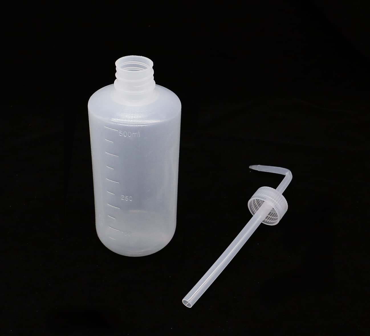 HuoHuo Plastic Wash Bottle 2 PCS LDPE Squeeze Bottles Economical Plastic Squeeze Bottle, for Chemistry,Medical, Tattoo,science lab & Gardening Various industries(500ML)