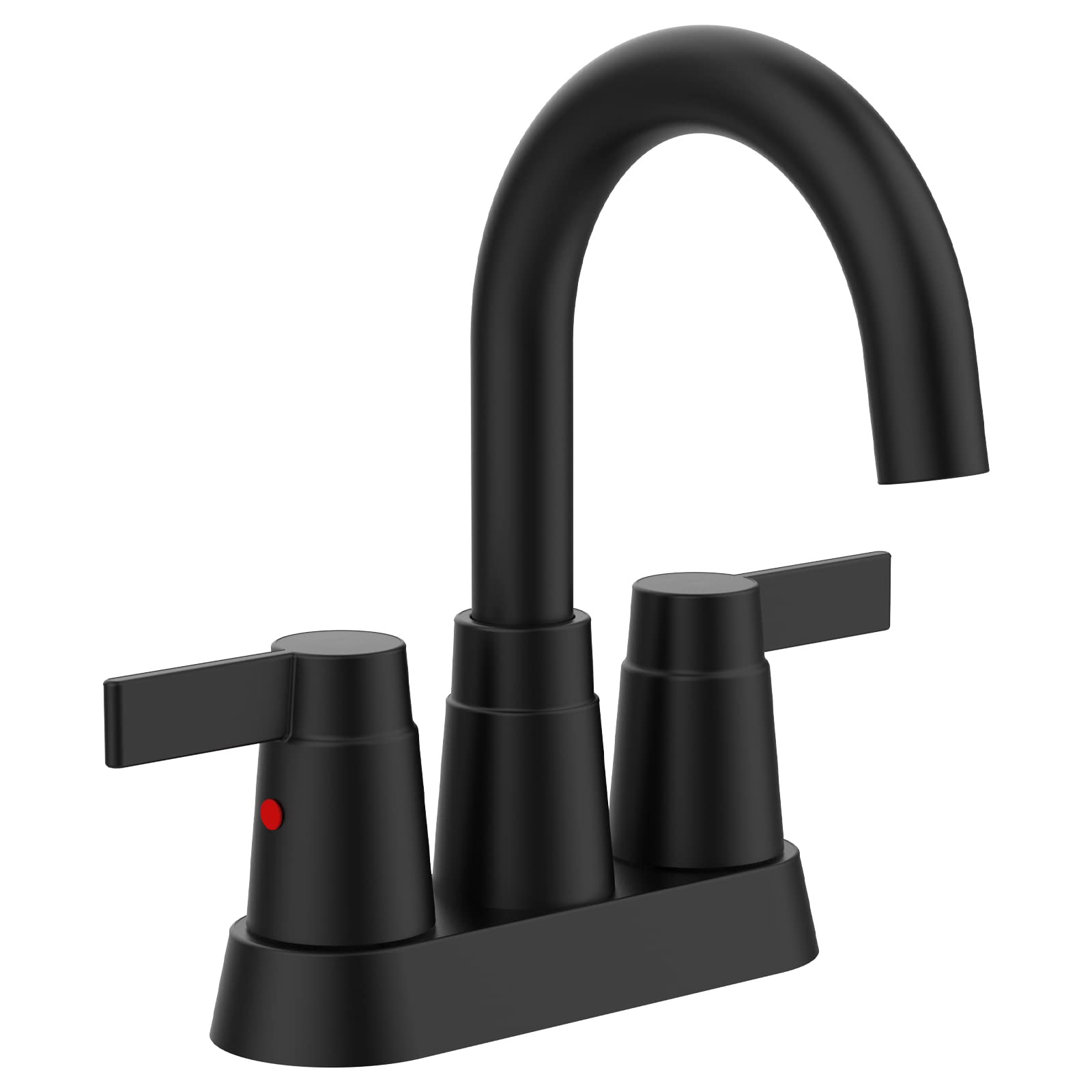 Bathroom Faucet Matte Black 4 Inches Bathroom Sink Faucet Vanity Faucet Modern Bathroom Faucets Lavatory Faucet Lead-Free