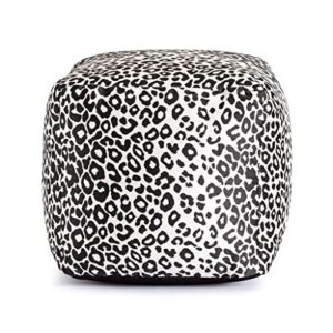 Anji Mountain 100% Handmade & Handcrafted Comfortable Home Décor Outdoor Pouf Ottoman Footrest for Living Room, Bedroom, Nursery, Kidsroom, Patio Furniture - (18" x 18" x 18"- Gray)