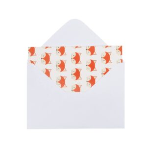 Pipilo Press Cute Thank You Cards with Envelopes for Baby Shower, Fox Designs (4x6 In, 48 Pack)