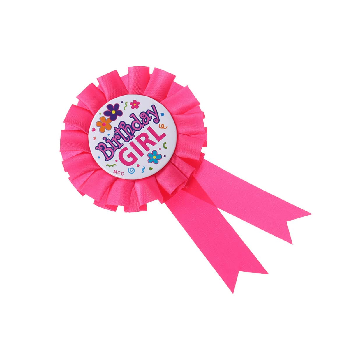 Happy Birthday Award Ribbon Birthday Tinplate Badge Pins Rosette Button Pins Happy Birthday Badge Brooch for Party Favors