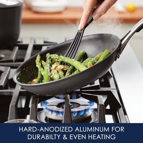 Rachael Ray Cook + Create Hard Anodized Nonstick Frying Pan/Skillet, 10 Inch - Black