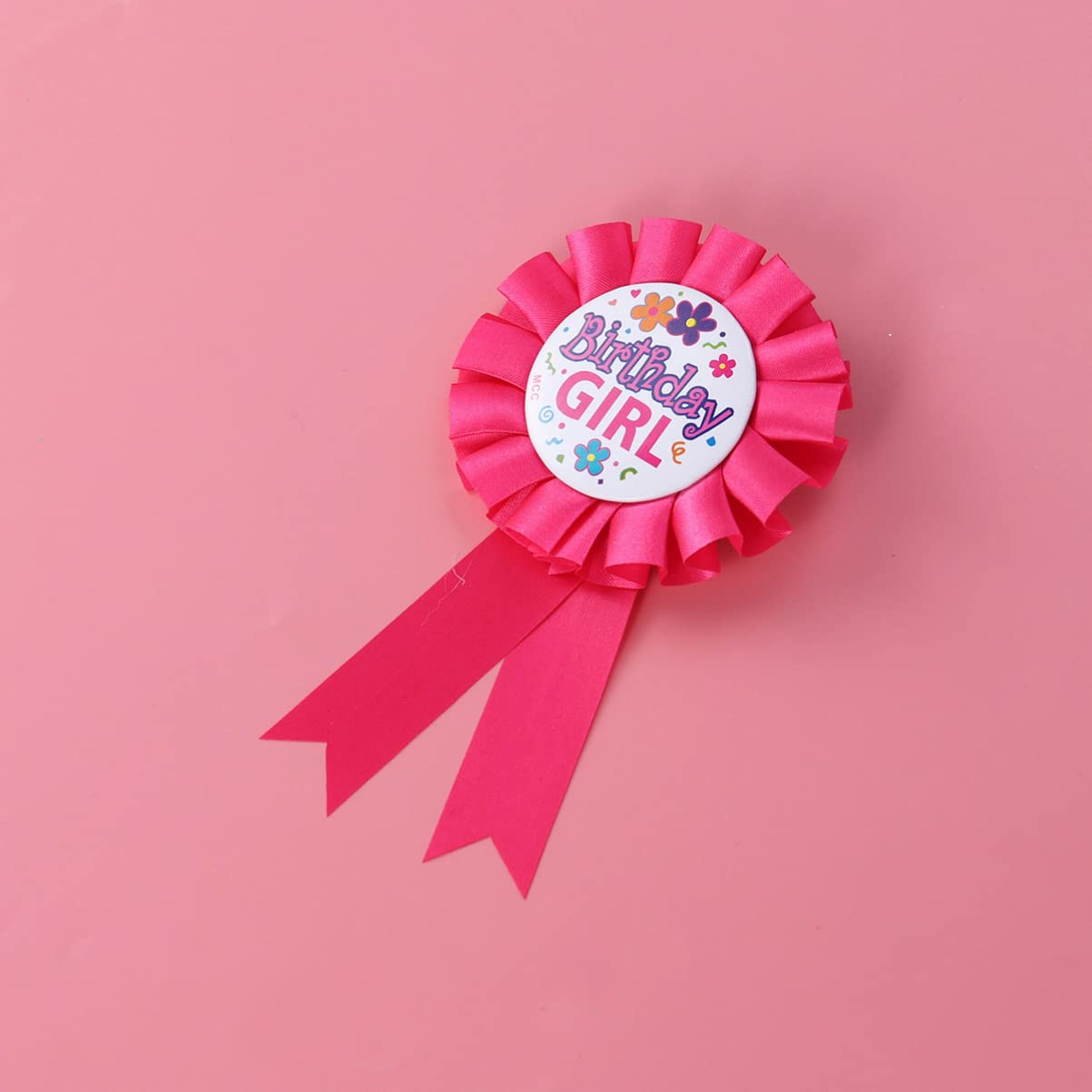 Happy Birthday Award Ribbon Birthday Tinplate Badge Pins Rosette Button Pins Happy Birthday Badge Brooch for Party Favors