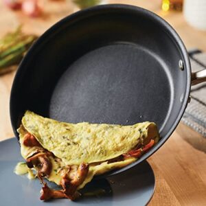 Anolon Advanced Hard Anodized Nonstick Deep Frying Pan/Skillet with Lid, 12 Inch, Aluminum, Bronze