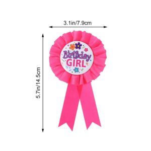 Happy Birthday Award Ribbon Birthday Tinplate Badge Pins Rosette Button Pins Happy Birthday Badge Brooch for Party Favors