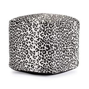 anji mountain 100% handmade & handcrafted comfortable home décor outdoor pouf ottoman footrest for living room, bedroom, nursery, kidsroom, patio furniture - (18" x 18" x 18"- gray)