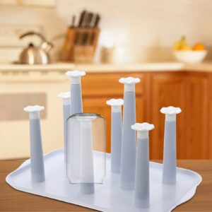 Cup Draining Rack Bottle Stand: Updown Mug Rack Goblet Drying Rack Wine Glass Storage Holder Bottle Organizer for House Bar Club Party Supplies