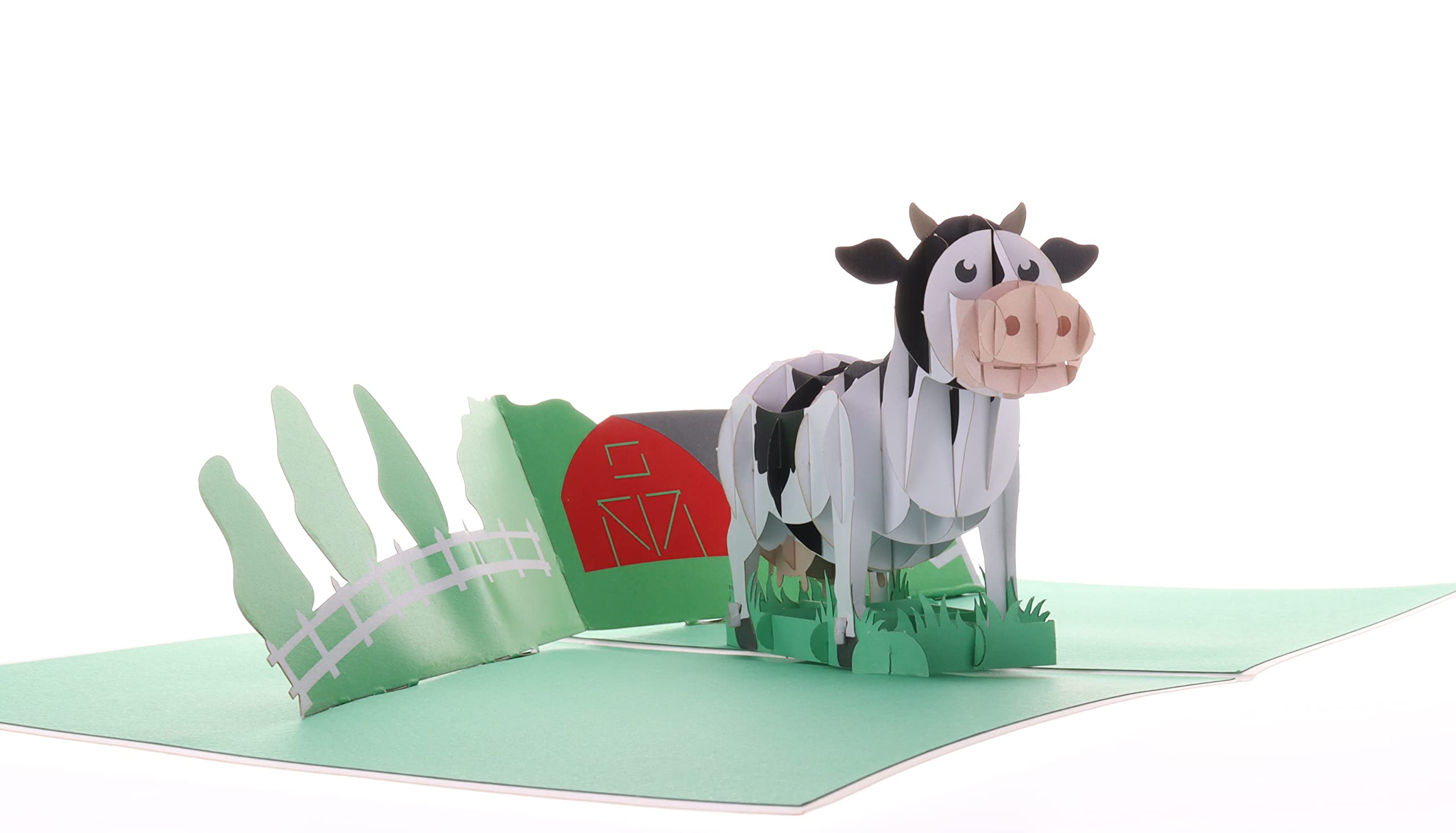 iGifts And Cards Awesome Dairy Cow 3D Pop Up Greeting Card - Retirement Thank You Card, Cute Farm Animal Themed Card, Housewarming Gift, Funny Happy Birthday Mom Card, Friendship Card