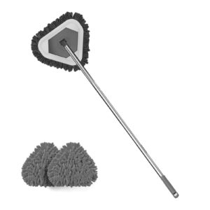 Microfiber Mops | Baseboard Duster with Washable Microfiber Pad,Triangle Dust Mop, Wet or Dry Floor Cleaning, Washable Chenille Pad Shenyang